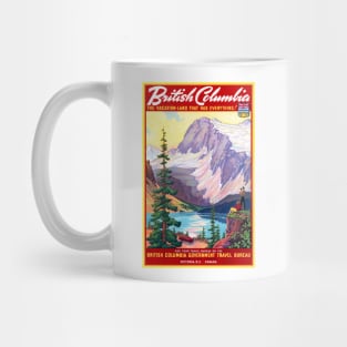 Vintage Travel Poster  Canada British Columbia 2 Mug